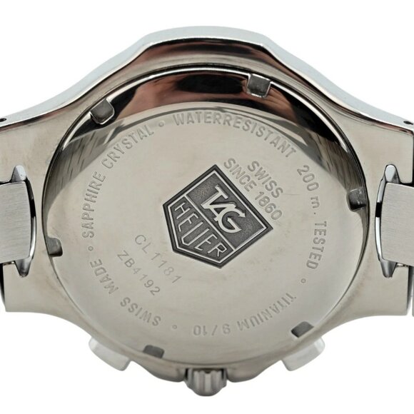 RARE Tag Heuer Kirium 39mm Men's Carbon Fiber Dial Chrono Titanium Watch CL1181! - Picture 9 of 11